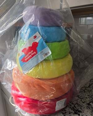 Weighted Sensory Rainbow Stacking Toy Rings